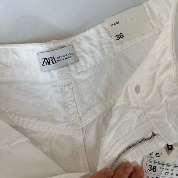 Zara high rise denim short - Picture 3 of 4